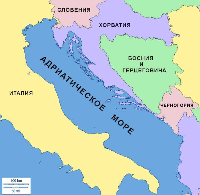 Узнай где находится Адриатическое море на карте Хорватии (С описанием и фотографиями). Адриатическое море со спутника