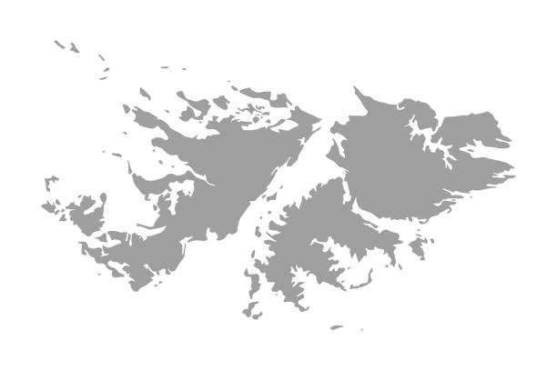 Очертание фолклендских островов - outline of the falkland islands