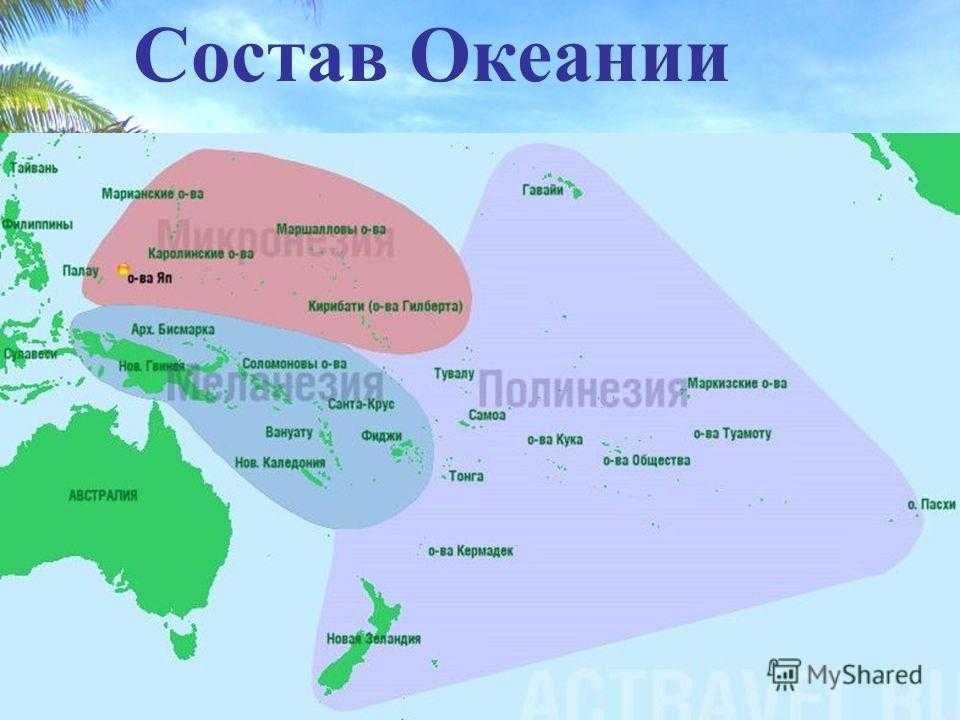 Страны и территории полинезии