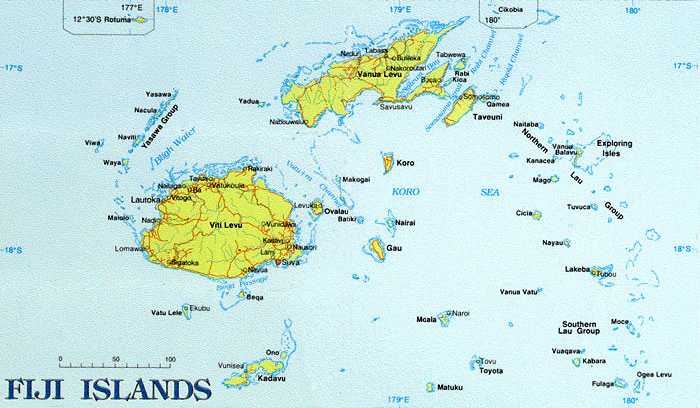 Узнай где находится Остров Вануа-Леву на карте Фиджи (С описанием и фотографиями). Остров Вануа-Леву со спутника