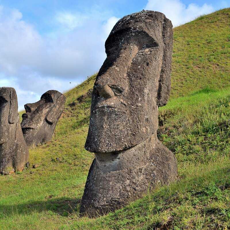 Каменные статуи моаи (moai) описание и фото - чили: остров пасхи