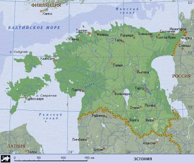 Расположение эстонии на карте мира. краткий анализ особенностей республики