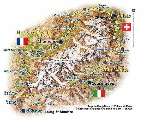 Узнай где находится Монблан на карте Франции (С описанием и фотографиями). Монблан со спутника