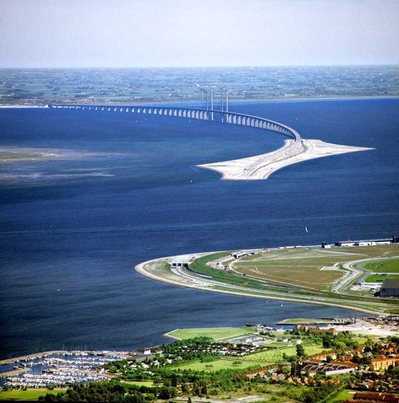 Эресуннский мост, соединяющий данию и швецию | пролив эресунн