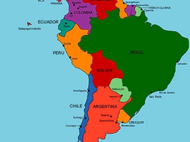 Карта эквадора