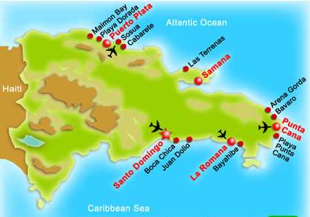 Достопримечательности доминиканы на карте: фото с описанием