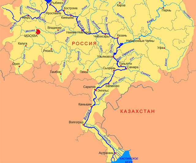 Глубина реки волга: максимальная, самая большая и средняя в метрах, самое глубокое место на карте