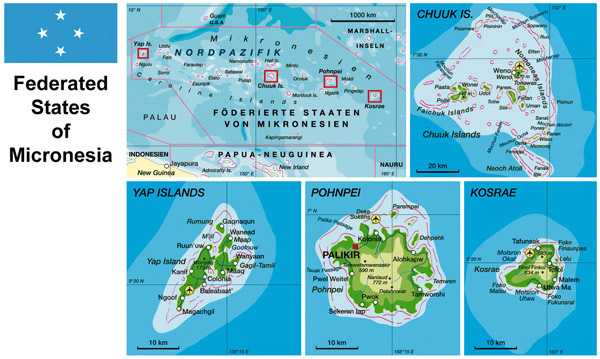 Схема федеративных штатов микронезии - outline of the federated states of micronesia - abcdef.wiki