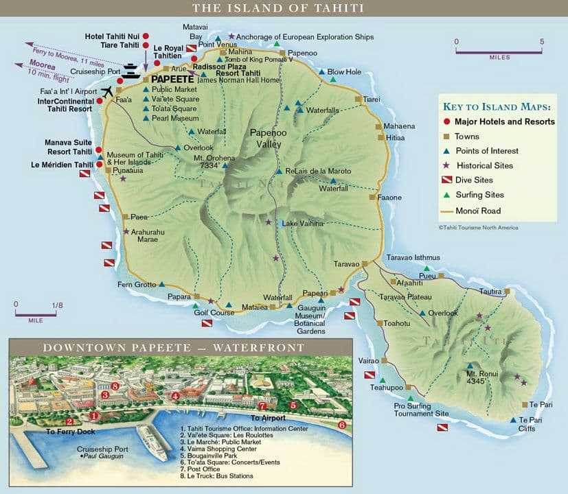Французская полинезия — обзор 9 островов на карте с фото и описанием