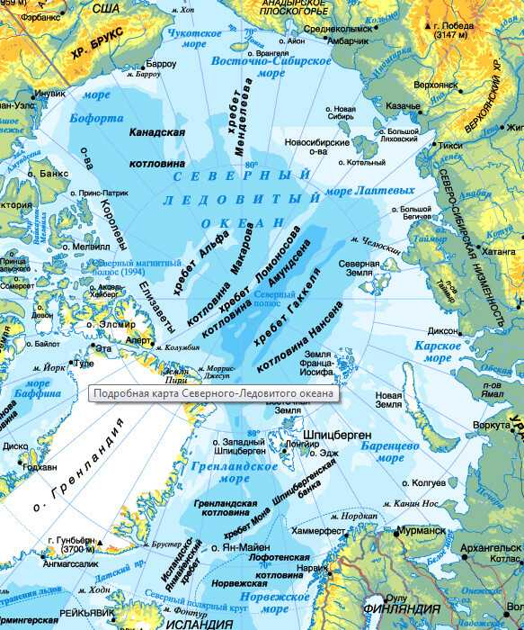 Морские течения возле гренландии с картой и подробным описанием
