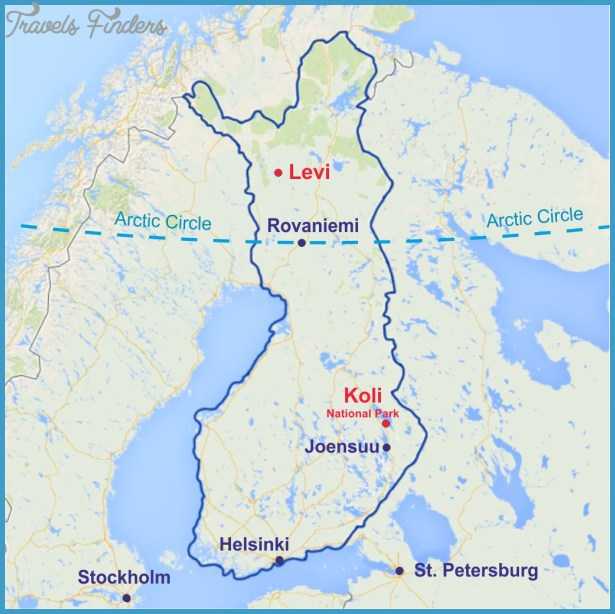 Где находится лапландия в финляндии на карте родина санта клауса