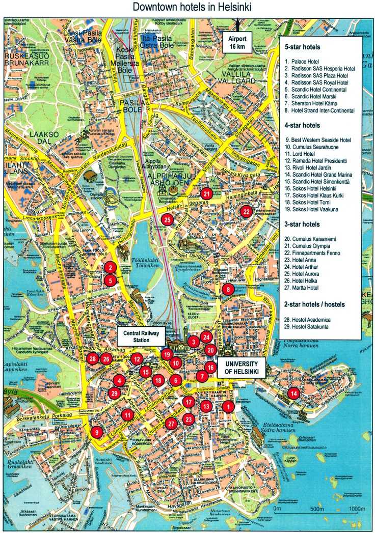 Карта хельсинки на русском языке. карта хельсинки с достопримечательностями на туристер.ру