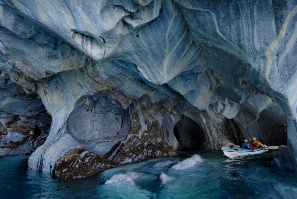 Мраморные пещеры чили — красота, созданная природой