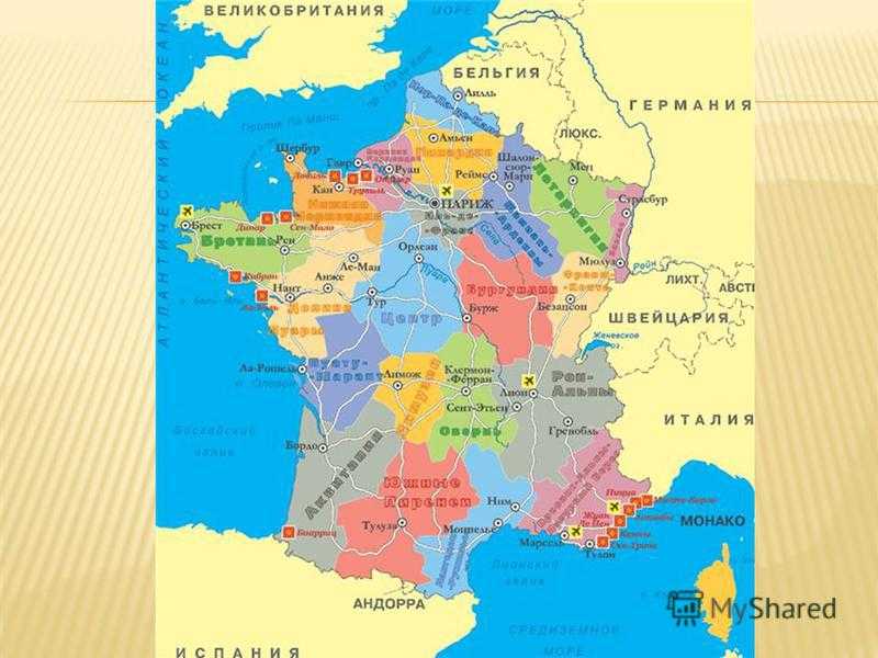 Карты франции