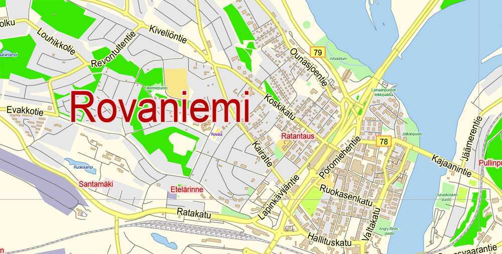 Рованиеми финляндия деревня санта клауса достопримечательности карта