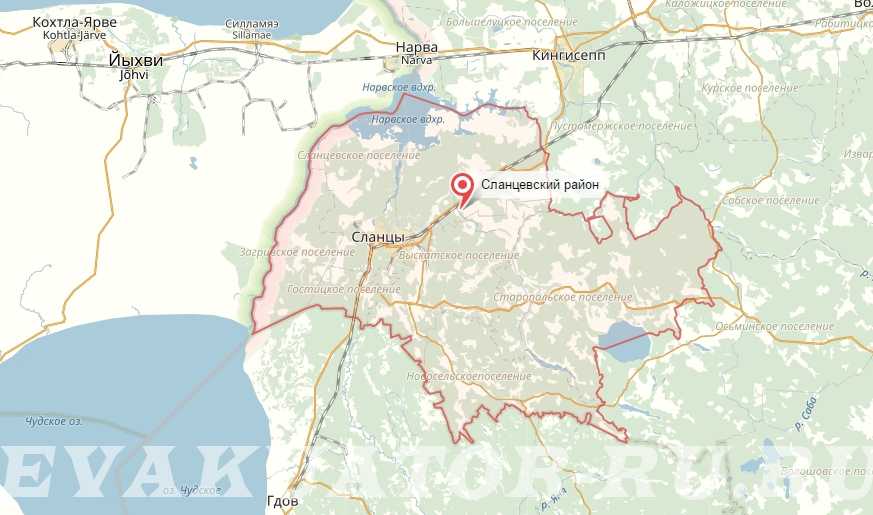 Карта-схема дорог кохтла-ярве краснодар