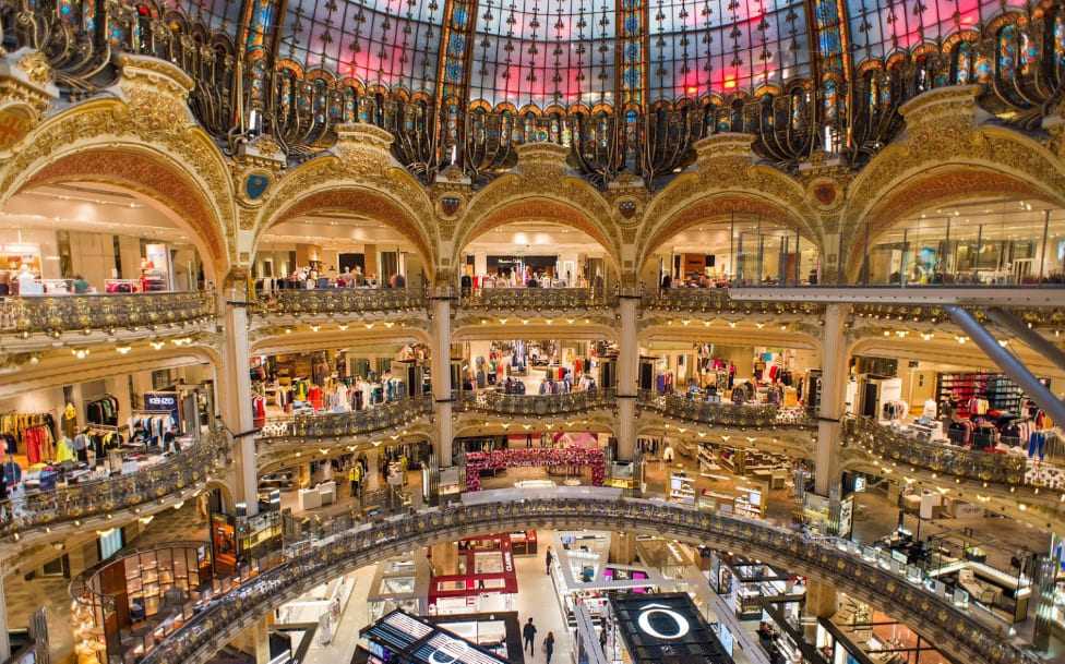 Галерея лафайет в париже | париж и франция