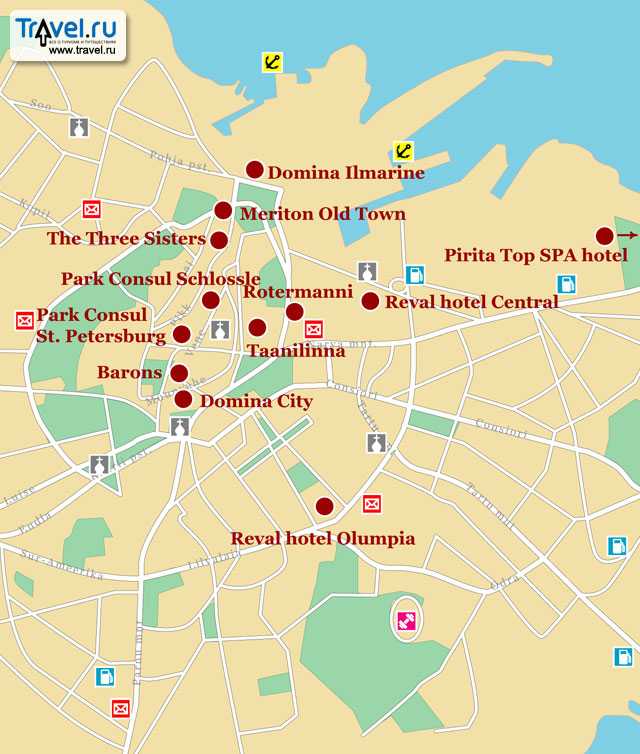 Таллинн - карта туриста