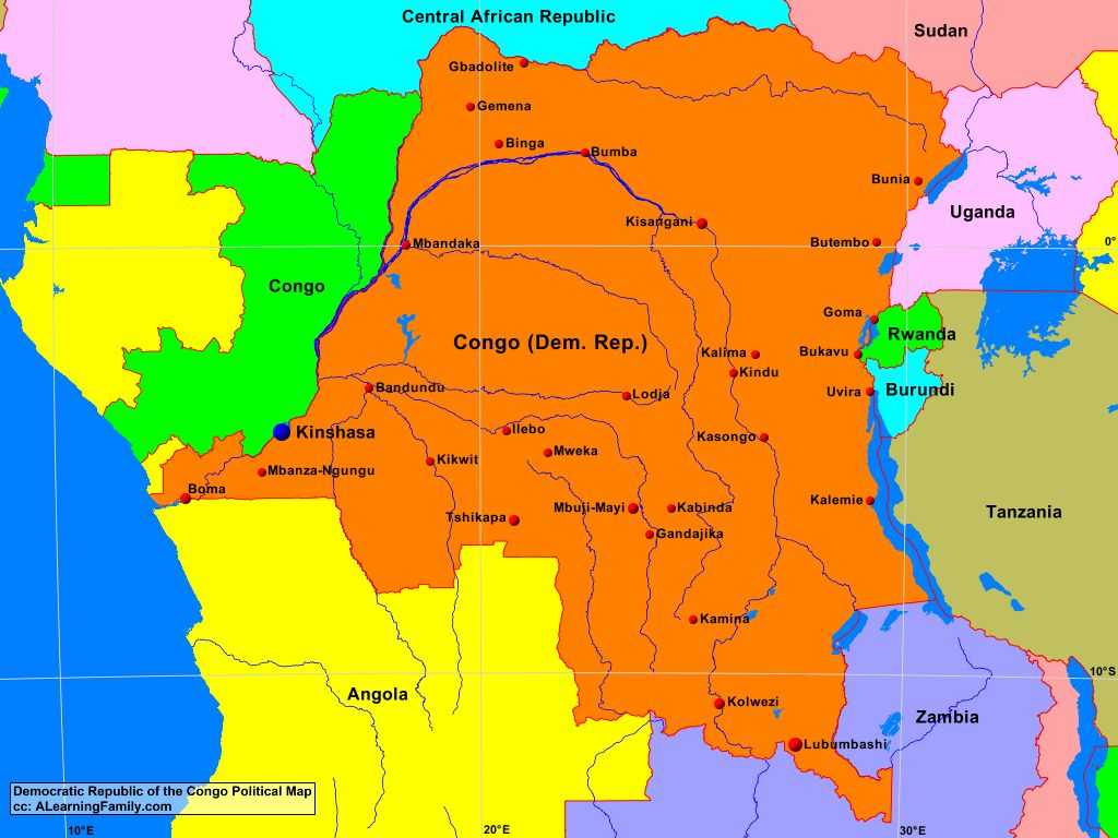Столица демократической республики конго