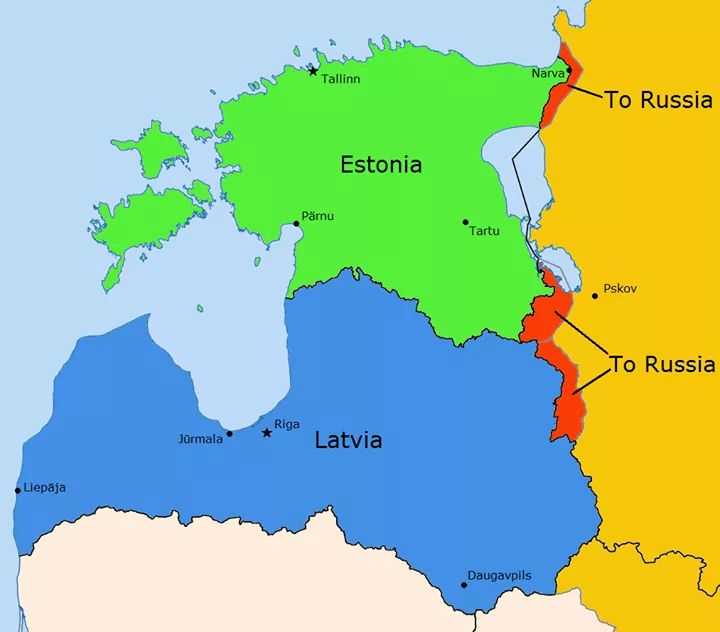 Где находится эстония - на политической карте мира.