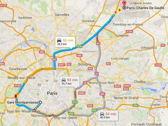 Как добраться из аэропорта шарль де голль в центр парижа?