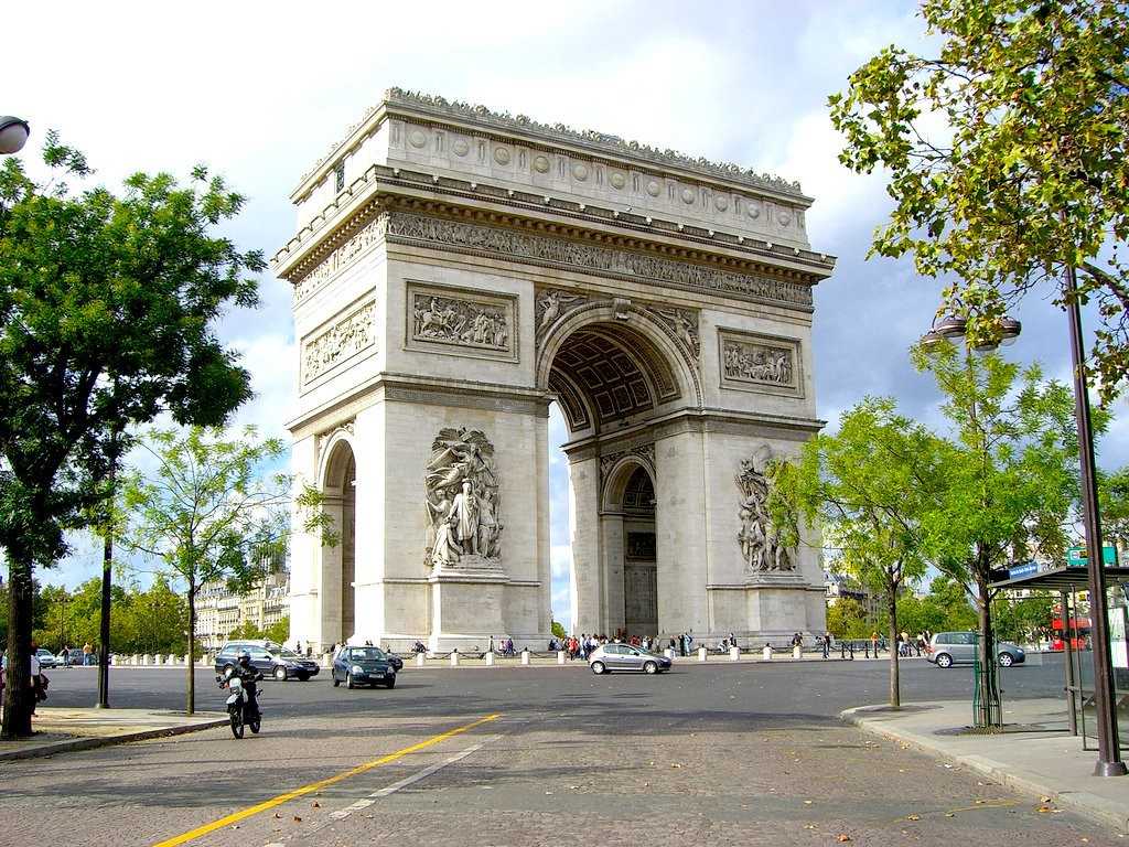 Арки и ворота Франции: Триумфальная арка в Париже...