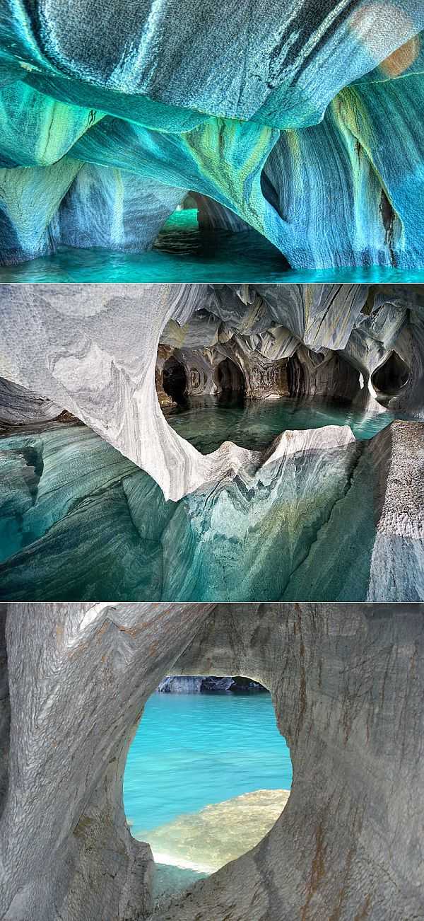 Мраморные пещеры в чили: место, созданное невидимым «дыханием» природы