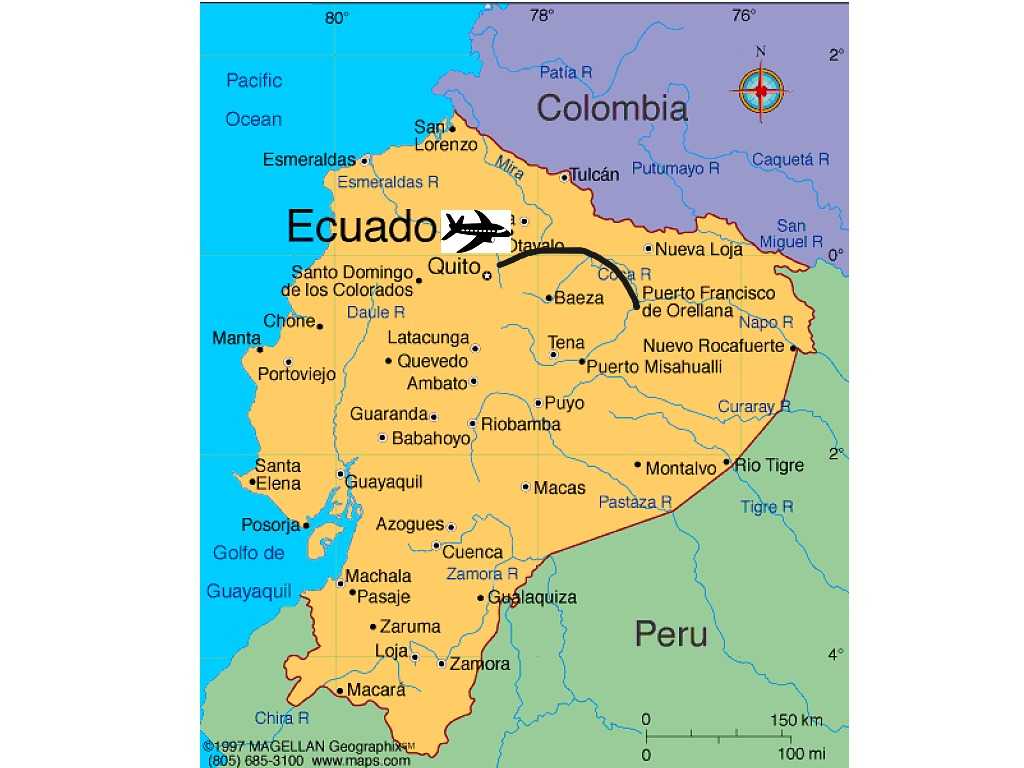 Карты эквадора