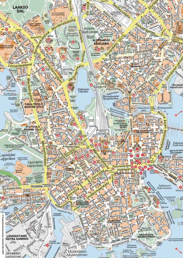 Карта хельсинки