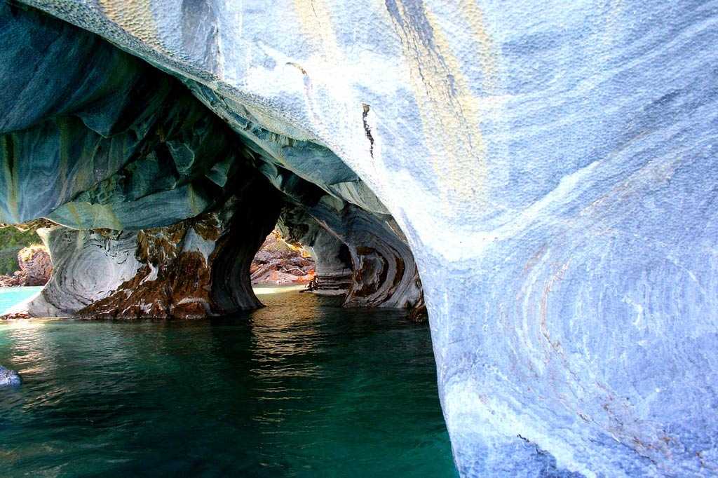 Мраморные пещеры чили - красота, созданная природой